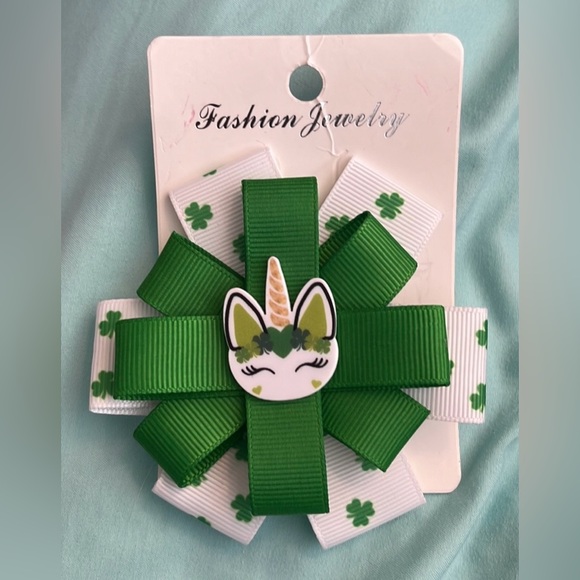 Girls Cat & Jack T-shirt Size 6/7 NWOT & Unicorn Barrette Bundle - Picture 4 of 6